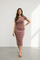 SUKIENKA SONIA KONIAK L - Flawless. Sukienki damskie Flawless, bez wzorów, z bawełny, sportowe, bez ramiączek. Za 145.00 zł.