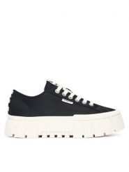 Tommy Jeans Sneakersy Tj Platform Sneaker Zebra EN0EN03070 Czarny. Czarne obuwie sportowe damskie Tommy Jeans, z jeansu, bez zapięcia. Za 409.99 zł.