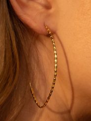 OR ÉCLAT Złote kolczyki-kreole "Créoles Fino" rozmiar: onesize. Żółte kolczyki damskie Or Éclat, złote. Za 869.99 zł.