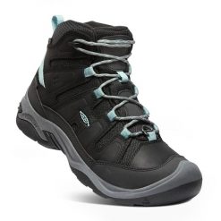Buty turystyczne damskie KEEN Circadia Mid Polar. Czarne obuwie trekkingowe damskie Keen, z polaru, bez zapięcia. Za 529.99 zł.