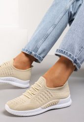 Beżowe Buty Sportowe Lephanthe. Brązowe obuwie sportowe casual damskie Renee. Za 24.99 zł.