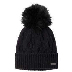 Czapka damska Boundless Days Cable Knit Pom Beanie. Czarne czapki damskie Columbia, bez wzorów, z materiału. Za 119.99 zł.