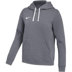 Bluza damska NIKE Park 26 Fleece Hoodie, szara. Szare bluzy damskie Nike, bez wzorów, z bawełny, bez kaptura. Za 186.99 zł.