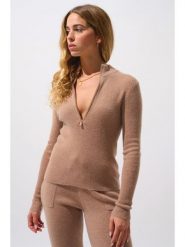 AUTHENTIC CASHMERE Kaszmirowy sweter "Asta" w kolorze beżowym rozmiar: XL. Brązowe swetry klasyczne damskie AUTHENTIC CASHMERE, xl, z kaszmiru, bez kołnierzyka. Za 426.40 zł.