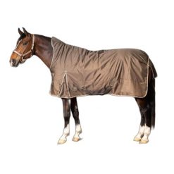 Płaszcz na zewnątrz dla konia wodoodporny z wysokim kołnierzem Harry's Horse Tho. Brązowe płaszcze damskie HARRYS HORSE, s, bez wzorów, bez kaptura. Za 450.50 zł.