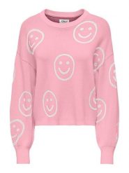 ONLY Sweter w kolorze jasnoróżowym rozmiar: XL. Różowe swetry klasyczne damskie Only, xl, bez kołnierzyka. Za 86.99 zł.