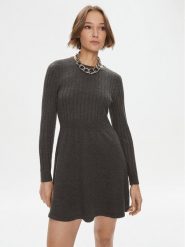 ONLY Sukienka dzianinowa 15306551 Szary Regular Fit. Szare sukienki damskie Only, bez wzorów, z dzianiny, bez ramiączek. Za 99.99 zł.
