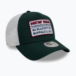 Czapka z daszkiem New Era NE Vintage Trucker. Zielone czapki z daszkiem damskie New Era, bez wzorów. Za 129.99 zł.
