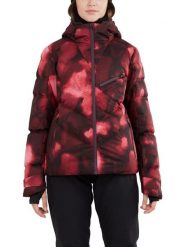 Damska kurtka narciarska Fundango Elyra Padded. Czerwone kurtki sportowe damskie FUNDANGO, na zimę, l, bez wzorów, z poliesteru, bez kaptura. Za 499.00 zł.