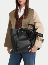 Beverly Hills Polo Club Torebka CEO-BHPC-C-008-10 Czarny. Czarne shopper bag Beverly Hills Polo Club, ze skóry, bez dodatków. Za 279.99 zł.