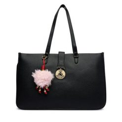 Torebka LOVE MOSCHINO. Czarne shopper bag Love Moschino, bez wzorów, bez dodatków. Za 1,139.00 zł.