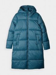 4F Płaszcz pikowany w kolorze zielonym rozmiar: S. Zielone płaszcze damskie 4F, s, bez wzorów, bez kaptura. Za 179.64 zł.