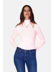 ASSUILI Koszulka w kolorze jasnoróżowym rozmiar: 34. Różowe koszulki damskie Assuili, bez wzorów, z bawełny, bez kołnierzyka, bez ramiączek. Za 78.99 zł.