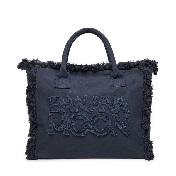 Torba Banana Moon. Niebieskie shopper bag Banana Moon, bez wzorów, bez dodatków. Za 249.99 zł.