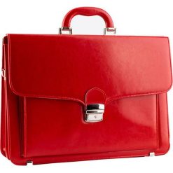 Elegancka teczka damska TIZANO T07 czerwona. Czerwone aktówki damskie TIZANO, ze skóry ekologicznej. Za 174.25 zł.