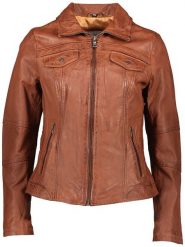 7eleven Skórzana kurtka "Brest" w kolorze jasnobrązowym rozmiar: 46. Brązowe kurtki damskie 7eleven, bez wzorów, ze skóry, bez kaptura. Za 434.99 zł.