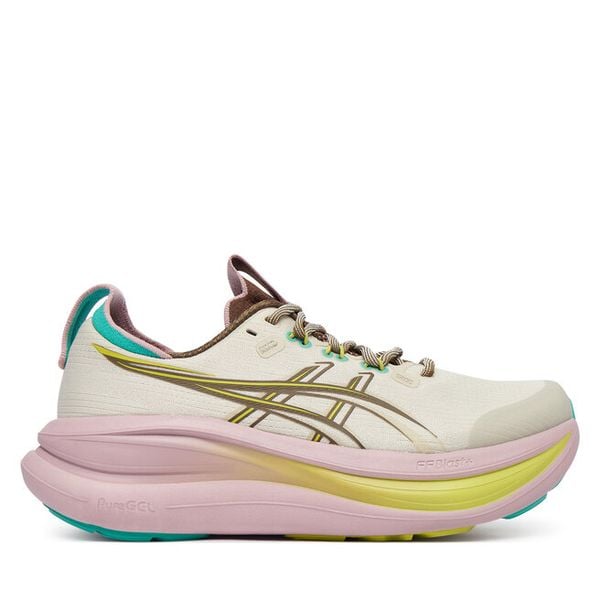 Buty do biegania Asics. Szare obuwie sportowe damskie Asics, bez zapięcia, do biegania. Za 683.99 zł.