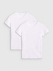 4F T-shirt slim gładki damski (2-pack) - multikolor XL. T-shirty damskie 4F, xl, bez wzorów, z bawełny, bez kołnierzyka. W wyprzedaży za 59.99 zł.