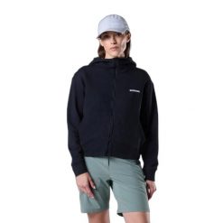 Damska bluza z kapturem full zip Rossignol Logo. Czarne bluzy damskie Rossignol, s, bez wzorów, z bawełny, z kapturem. Za 478.00 zł.