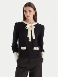 Luisa Spagnoli Sweter Maluma 100211 Czarny Regular Fit. Czarne swetry klasyczne damskie Luisa Spagnoli, s, z wełny, bez kołnierzyka. Za 1,359.00 zł.