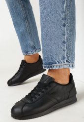 Czarne Sneakersy Sznurowane Atheleta. Czarne obuwie sportowe damskie Born2be, bez zapięcia, na fitness i siłownię. Za 79.99 zł.