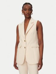 Rinascimento Kamizelka garniturowa CFC0128645003 Beżowy Regular Fit. Brązowe kamizelki damskie Rinascimento, s, bez wzorów, z syntetyku, bez kaptura. Za 599.99 zł.