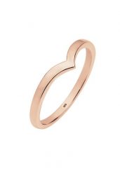 Elli Damski w kształcie litery V Stacking Trend w srebrze 925 Sterling Silver Pierścionki 1 ct. Szare pierścionki damskie Elli, srebrne. Za 177.64 zł.