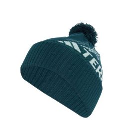 Czapka typu beanie Terrex Xploric z pomponem. Zielone czapki damskie Adidas, bez wzorów. Za 149.00 zł.
