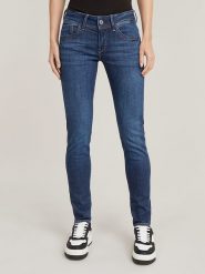 G-Star Dżinsy - Skinny fit - w kolorze granatowym rozmiar: W30/L30. Niebieskie jeansy damskie G-Star. Za 226.10 zł.