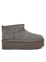 Ugg Śniegowce W Classic Ultra Mini Platform 1135092 Szary. Szare śniegowce damskie Ugg, ze skóry. Za 759.99 zł.