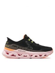 Skechers Sneakersy Glide-Step Altus 150510 BKMT Czarny. Czarne obuwie sportowe damskie Skechers, z materiału, bez zapięcia. Za 399.99 zł.