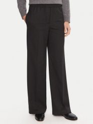 Weekend Max Mara Spodnie materiałowe Petra 2525136032 Czarny Regular Fit. Czarne spodnie materiałowe damskie Weekend Max Mara, bez wzorów, z materiału. Za 999.99 zł.