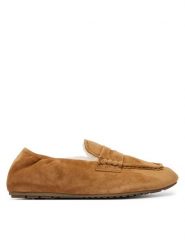 EMU Australia Kapcie Kirra Nest W13393 Brązowy. Brązowe kapcie damskie EMU Australia, ze skóry. Za 474.99 zł.