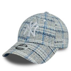 Czapka z daszkiem New Era. Niebieskie czapki z daszkiem damskie New Era, bez wzorów. Za 99.99 zł.