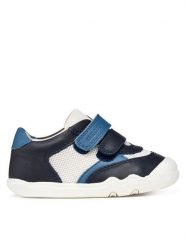 Geox Sneakersy B Steppieup Boy B655WA 08514 C0700 Granatowy. Niebieskie buty sportowe chłopięce Geox, ze skóry, bez zapięcia. Za 229.99 zł.