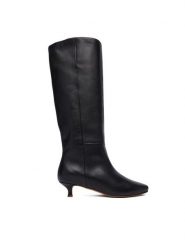 Balagan Loafersy Stockholm Czarny. Czarne kozaki damskie BALAGAN, ze skóry, bez obcasa, na szpilce, bez zapięcia. Za 1,099.00 zł.