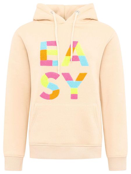 Zwillingsherz Bluza "EASY" w kolorze beżowym rozmiar: L/XL. Brązowe bluzy damskie Zwillingsherz, l, z aplikacjami, z kapturem. Za 233.33 zł.