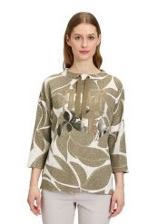 Betty Barclay Bluza w kolorze oliwkowo-białym rozmiar: 36. Zielone bluzy damskie Betty Barclay, bez wzorów, bez kaptura. Za 94.95 zł.
