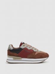 Pepe Jeans FOOTWEAR Sneakersy w kolorze bordowym rozmiar: 36. Czerwone obuwie sportowe damskie Pepe Jeans FOOTWEAR, z jeansu, bez zapięcia. Za 206.42 zł.