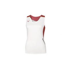 T-shirt damski bez rękawów premium Mizuno JPN. Białe t-shirty damskie Mizuno, bez wzorów, bez kołnierzyka. Za 134.00 zł.