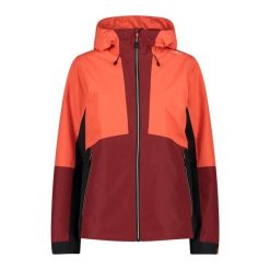 Kurtka przeciwdeszczowa z odpinanym kapturem damska CMP. Brązowe kurtki damskie CMP, bez wzorów. Za 567.90 zł.