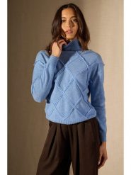 Perfect Cashmere Kaszmirowy sweter "Selania" w kolorze błękitnym rozmiar: M. Niebieskie swetry klasyczne damskie Perfect Cashmere, m, z kaszmiru, bez kołnierzyka. Za 298.67 zł.