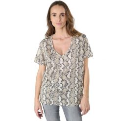 Koszulka damska Le Temps des cerises Argent. Szare koszulki damskie Le Temps Des Cerises, bez wzorów, bez ramiączek. W wyprzedaży za 157.00 zł.