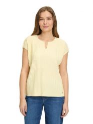 BETTY & CO Koszulka w kolorze żółtym rozmiar: XL. Żółte bluzki damskie Betty & Co, xl, bez wzorów, bez kołnierzyka, bez ramiączek. Za 69.95 zł.
