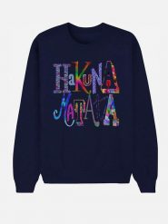 WOOOP Bluza "Hakuna Matata" w kolorze granatowym rozmiar: S. Niebieskie bluzy damskie Wooop, s, bez wzorów, z bawełny, bez kaptura. Za 79.77 zł.