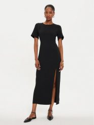 Marella Sukienka codzienna Patto 2423226123 Czarny Regular Fit. Czarne sukienki damskie Marella, bez wzorów, z syntetyku, bez ramiączek. Za 529.99 zł.