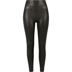 Damskie legginsy z wysoką talią z faux skóry Urban Classics. Czarne legginsy damskie Urban Classics, bez wzorów, ze skóry. Za 164.00 zł.