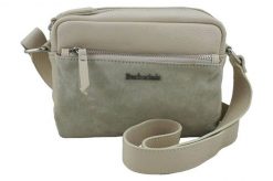 Listonoszka skórzana BARBERINI'S j. beżowa 788/1-10. Brązowe shopper bag Barberinis, bez wzorów, ze skóry, małe, bez dodatków. Za 199.99 zł.