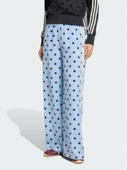 Adidas Spodnie dresowe Satin Polka Dots Wide Leg Pant KV1170 Niebieski jasny Relaxed Fit. Niebieskie spodnie dresowe damskie Adidas, xl, bez wzorów, z dresówki. Za 269.99 zł.