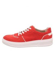 Legero Skórzane sneakersy "Rejoise" w kolorze czerwonym rozmiar: 40. Czerwone obuwie sportowe damskie Legero, ze skóry, bez zapięcia, Adidas Advantage. Za 250.94 zł.